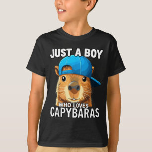 Just A Boy Who Loves Capybaras T-Shirt