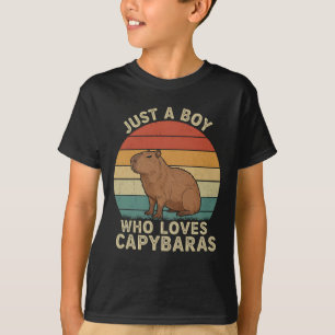 Just a Boy Who Loves Capybaras T-Shirt