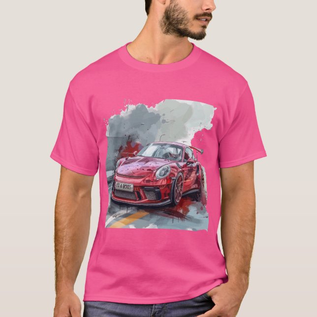 Just a Boy Who Loves Cars - Cute Car Lover Design  T-Shirt (Front)