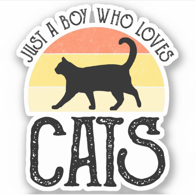 Just A Boy Who Loves Cats (Front)