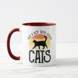 Just A Boy Who Loves Cats Mug