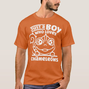 Just A Boy Who Loves Chameleons Chameleon T-Shirt