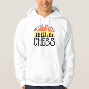 Just A Boy Who Loves Chess Hoodie