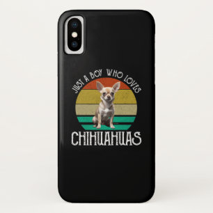 Just A Boy Who Loves Chihuahuas iPhone X Case