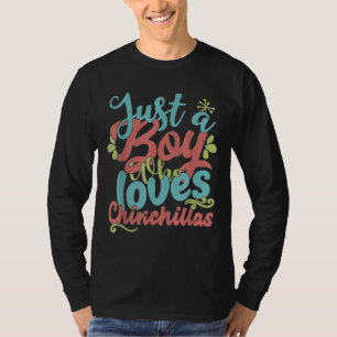Just A Boy Who Loves Chinchillas Farmers T-Shirt