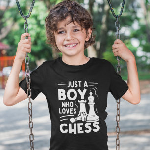 Just a Boy who Loves Cjees – Kids Chess Lover T-Shirt