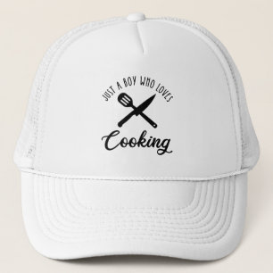 Just A Boy Who Loves Cooking Trucker Hat