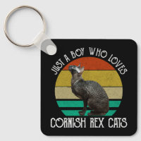 Just A Boy Who Loves Cornish Rex Cats