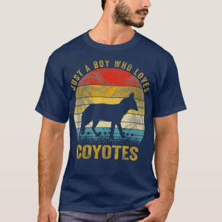 Just A Boy Who Loves Coyote Lover Animals For T-Shirt