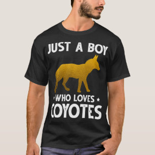 Just A Boy Who Loves Coyotes Animal Lovers For Boy T-Shirt