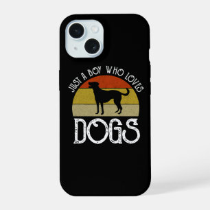 Just A Boy Who Loves Dogs iPhone 15 Case
