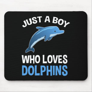 Just A Boy Who Loves Dolphins Mouse Mat