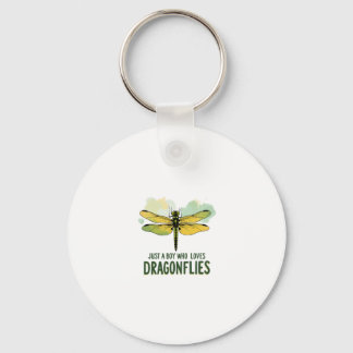 Just a Boy who loves Dragonflies. Dragonflies Drag Key Ring