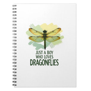 Just a Boy who loves Dragonflies. Dragonflies Drag Notebook