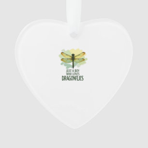 Just a Boy who loves Dragonflies. Dragonflies Drag Ornament