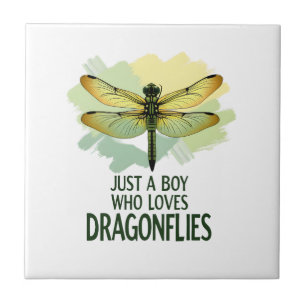 Just a Boy who loves Dragonflies. Dragonflies Drag Tile