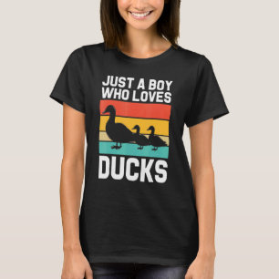 Just a Boy who loves Ducks Harvest Farming Barn Ca T-Shirt