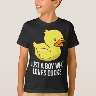 Just A Boy Who Loves Ducks Rubber Duck T-Shirt