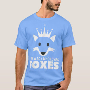 Just A Boy Who Loves Foes King Birthday Crown Boy T-Shirt