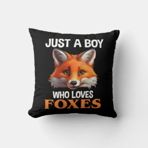 Just A Boy Who Loves Foxes Cushion