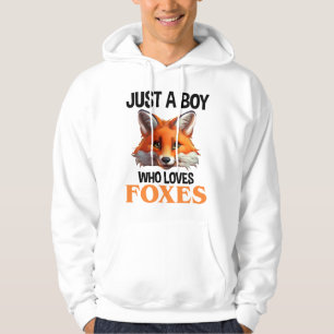 Just A Boy Who Loves Foxes Hoodie