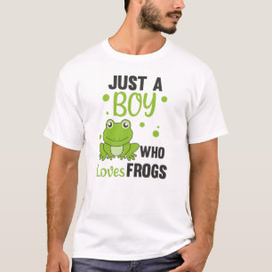 Just A Boy Who Loves Frogs Sweet Frog T-Shirt