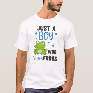 Just A Boy Who Loves Frogs Sweet Frog T-Shirt