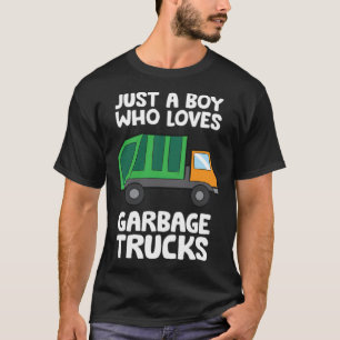 Just a Boy Who Loves Garbage Trucks buddha culture T-Shirt