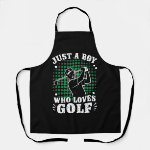 Just a Boy who loves Golf Club Golfer Golfing Apron