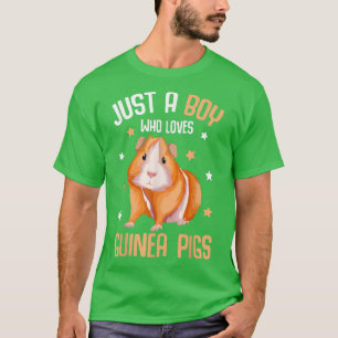 Just a Boy who loves Guinea Pigs Kids Boys Guinea T-Shirt