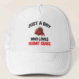 Just A Boy Who Loves Hermit Crabs Trucker Hat