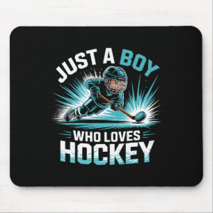 Just A Boy Who Loves Hockey _1 Mouse Mat