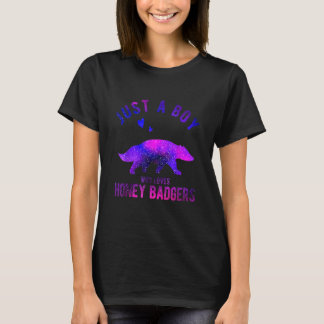 Just A Boy Who Loves Honey Badgers Honey Badger  1 T-Shirt