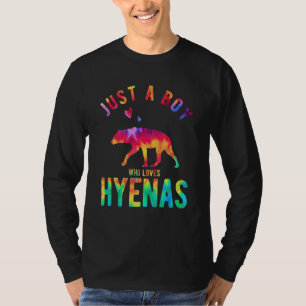 Just A Boy Who Loves Hyenas Hyena Hyena T-Shirt