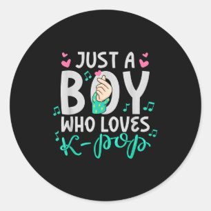 Just A Boy Who Loves K-p Fandom Celebration  Classic Round Sticker