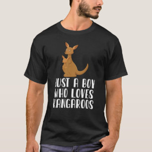 Just A Boy Who Loves Kangaroos T-Shirt