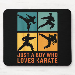 Just A Boy Who Loves Karate Martial Arts Karate Lo Mouse Mat