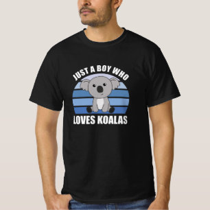 Just a Boy Who Loves Koalas - Cute Koala T-Shirt