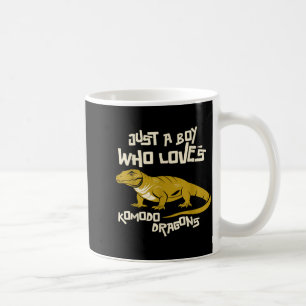 Just A Boy Who Loves Komodo Dragons Reptile Animal Coffee Mug
