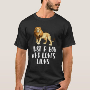 Just A Boy Who Loves Lions T-Shirt