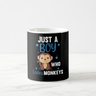 Just A Boy who loves Monkeys Sweet Monkey Coffee Mug