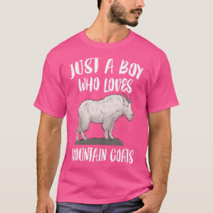 Just A Boy Who Loves Mountain Goats Animal T-Shirt