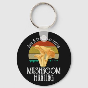 Just A Boy Who Loves Mushroom Hunting Key Ring