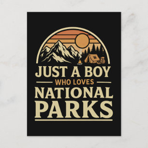 Just a Boy Who Loves National Parks Postcard
