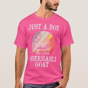 Just A Boy Who Loves Oberhasli Goat T-Shirt