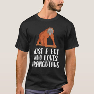Just A Boy Who Loves Orangutans  T-Shirt