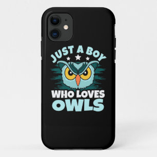 Just A Boy Who Loves Owls iPhone 11 Case