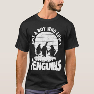 Just A Boy Who Loves Penguins, Cute Animal, Boys P T-Shirt