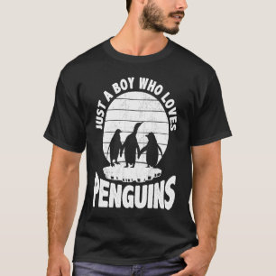 Just A Boy Who Loves Penguins, Cute Animal, Boys P T-Shirt