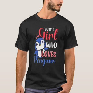 Just A Boy Who Loves Penguins Penguin Cute Animal T-Shirt